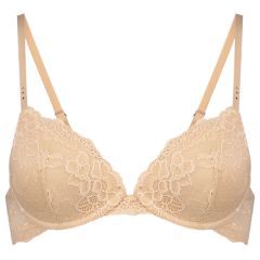 Pleasure State My Fit My Fit Lace Plunge Bra 80-4053F Frappe