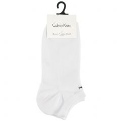 Calvin Klein Chloe CK Logo Liner Socks 3-Pack ECR774 White