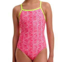 Funkita Girls Tie Me Tight One Piece FKS036G Sweet Stack