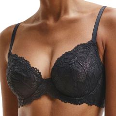 Calvin Klein Seductive Comfort Unlined Full Coverage Bra QF6572 Black