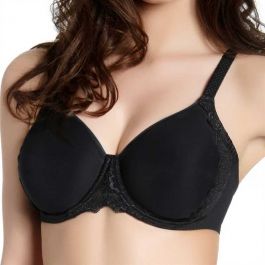 Simone P r le Caresse Rigid Seamless Bra Black 12A380