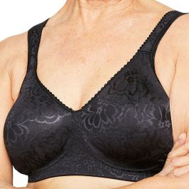 Playtex Ultimate Lift and Support Wirefree Bra P4745 Black Womens Lingerie