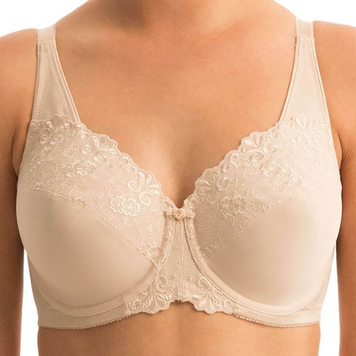 Triumph Embroidered Minimizer Bra 10000085 Fawn Womens Bra