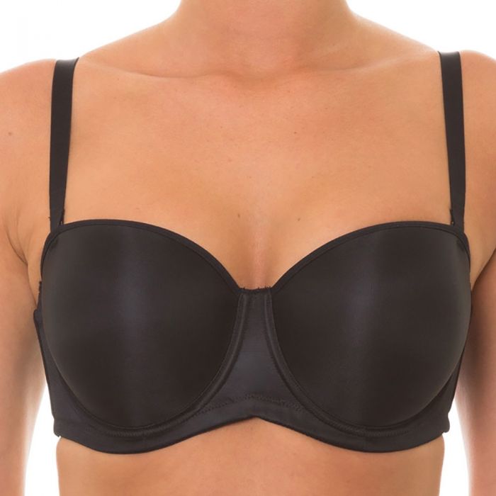 Triumph Beautiful Silhouette Strapless Bra 10107623 Black Womens