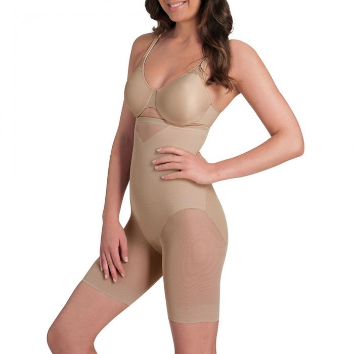 Miraclesuit Shapewear X-Firm Sheer Hi-Waisted Long Short Nude 2789