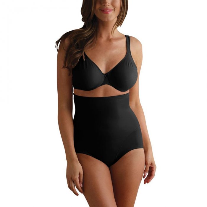 Miraclesuit Shapewear Back Magic Hi Waist Brief 2915 Black Womens Shapewear