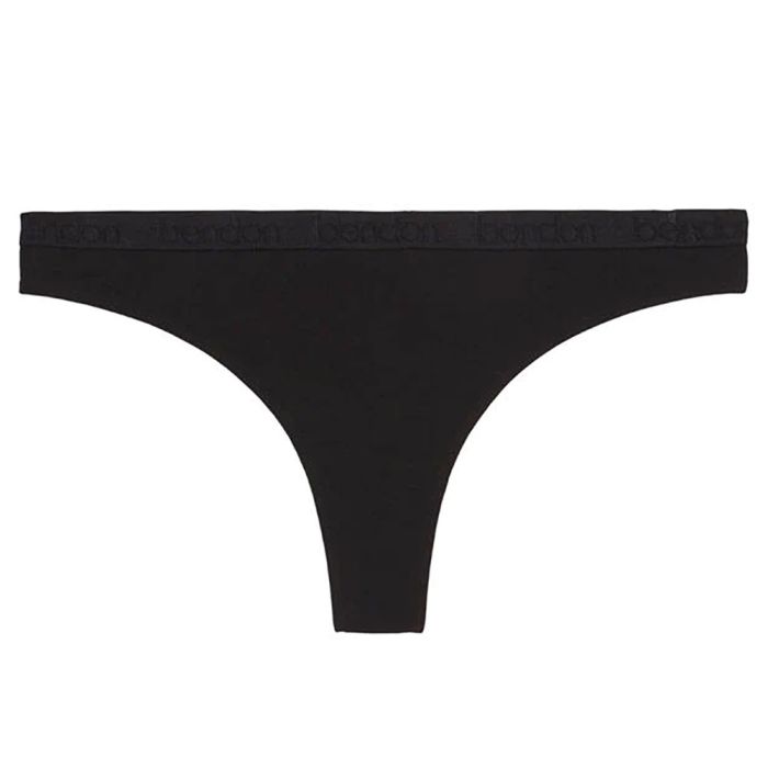 Body Cotton Thong Brief 37-534 Black Womens Underwear | Zodee Australia