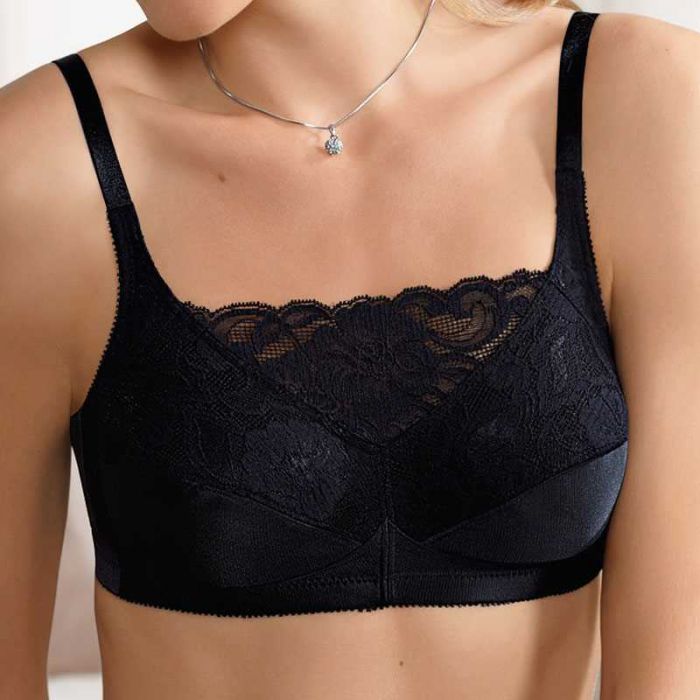 Amoena Isabel Soft Cup Mastectomy Bra Black 2118