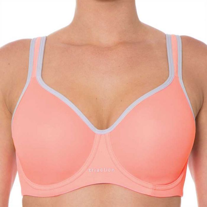 Triaction by Triumph Endurance Smooth Underwire Bra Neon Peach 10156714 Zodee Australia