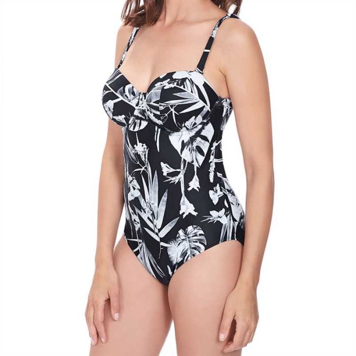 Underwire bandeau one piece swimsuits deals
