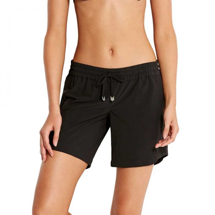 Seafolly Beachcomber Boardshort 60091 Black Womens Beachwear | Zodee ...