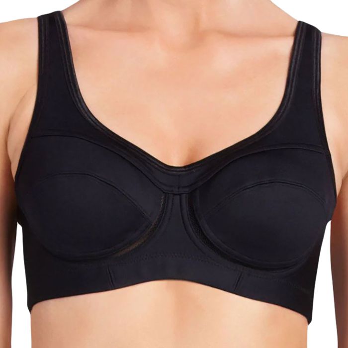 High Impact Underwire Sports Bra Black