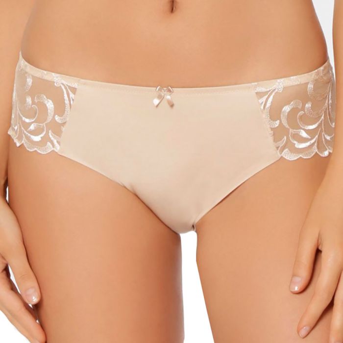 Triumph Modern Finesse Tai High Cut Brief 10154367 Neutral Beige Womens  Underwear