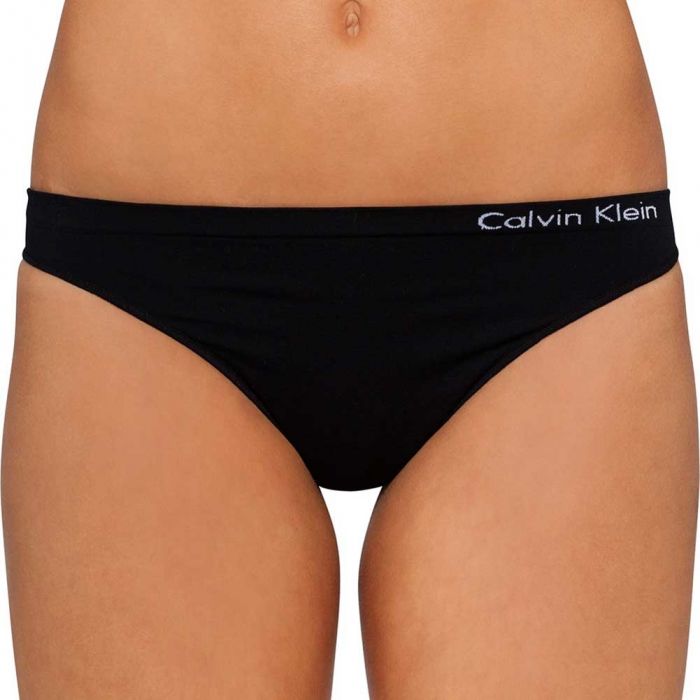 Calvin Klein Brief Program Pure Seamless Thong D3544 Black Womens