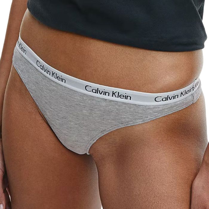 Calvin Klein Carousel Thong D1617O Grey Heather Womens Underwear