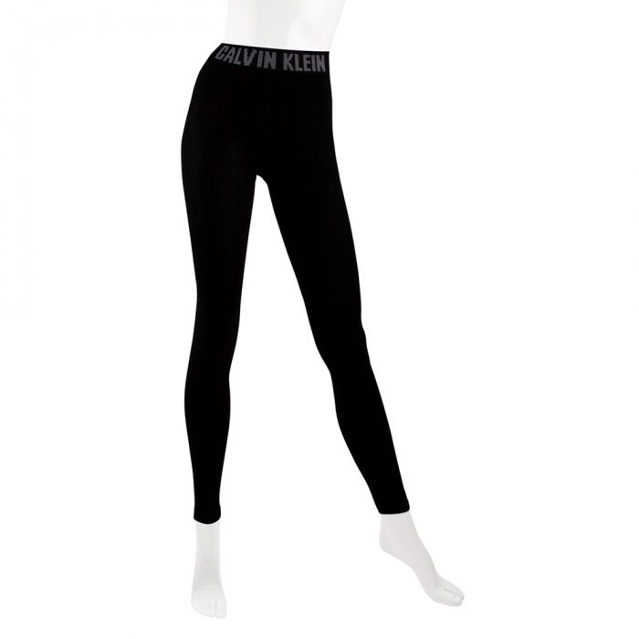 Calvin Klein Kara Modern Cotton Logo Legging ECA615 Black Womens