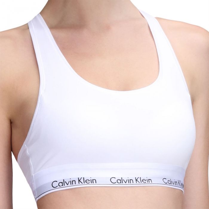 Calvin Klein Modern Cotton Bralette F3785 White Womens Bra Zodee Australia