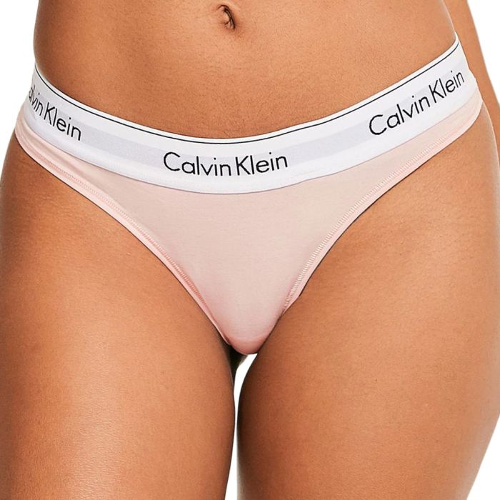 Calvin Klein Modern Cotton Thong F3786 Nymphs Thigh Womens