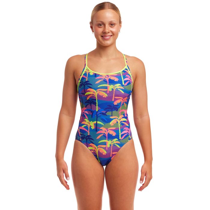 Funkita Diamond Back One Piece FKS033L Palm A Lot Womens Swimwear