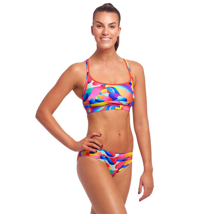 Funkita Sports Swim Top FS02L Radar Rage Womens Swimwear