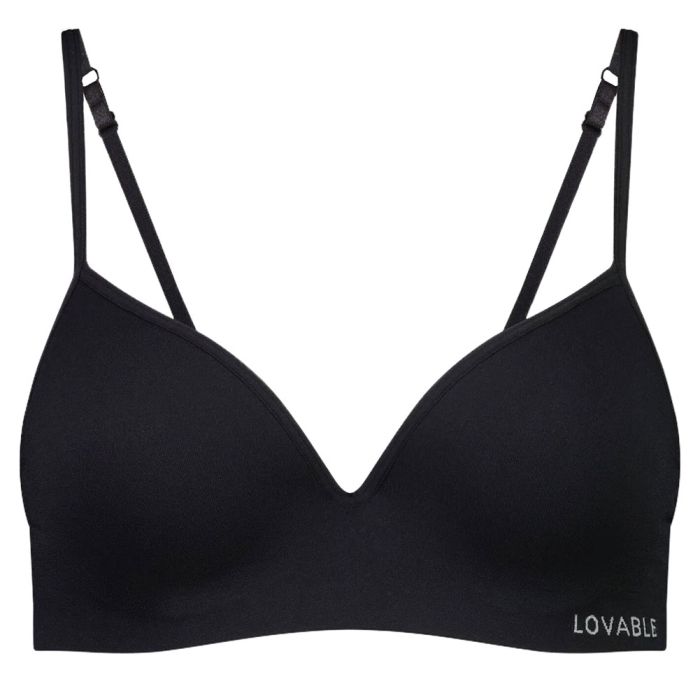 Lovable Sexy and Seamless Moulded Contour Bra Black LLSG146B