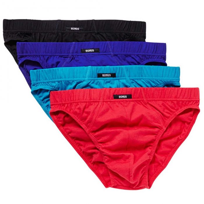 Bonds Action Hipster Brief 4 Pack M8OS4 Multi Mens Underwear | Zodee ...