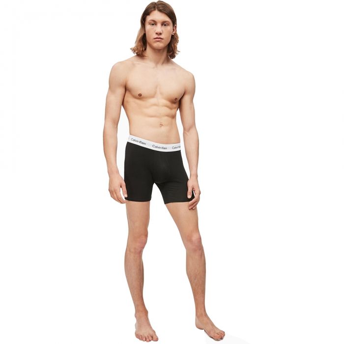 Calvin Klein Cotton Stretch Boxer Brief 3-Pack NB1770 Black Mens Underwear