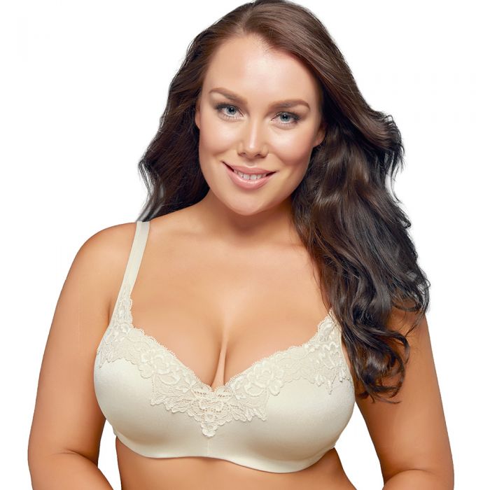 Playtex Balconette Underwire With Lace Bra P482L Mother Of Pearl Womens  Lingerie