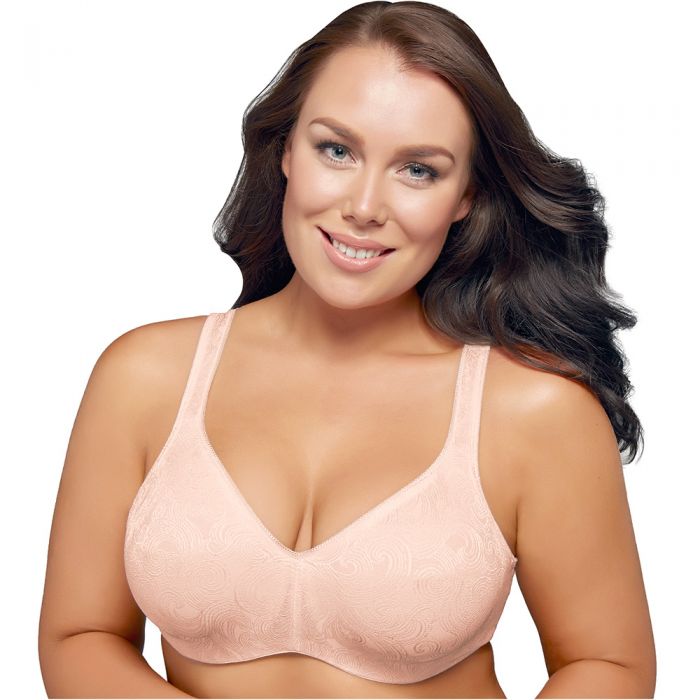 Playtex Undercover Slimming Underwire Bra P4T88 Sandshell Jaquard