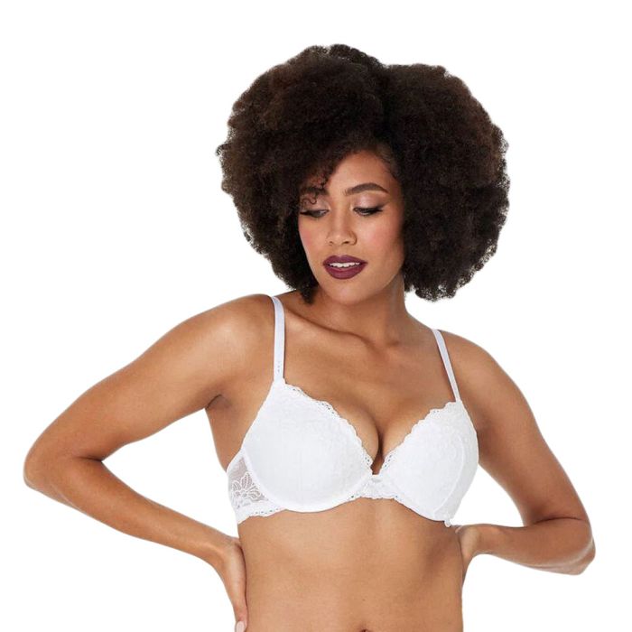 Pleasure State My Fit My Fit Lace Plunge Bra P80-4053F White