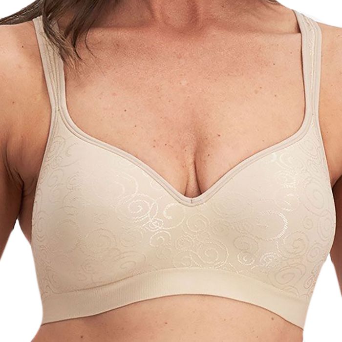 Playtex Comfort Revolution Swirl Wirefree Bra P3463 Nude Swirl