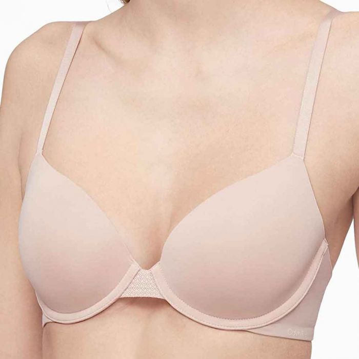 Calvin Klein Perfectly Fit Flex Lightly Lined Demi Bra F9005 Honey Almond Womens Bra Zodee Australia