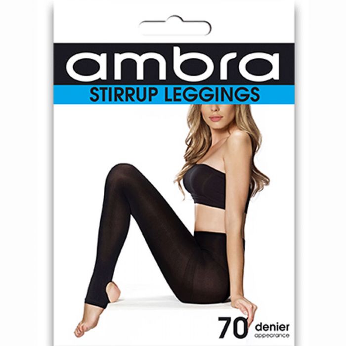 Ambra Opaque Stirrup Leggings Black STIRRUP OPAQUE LEGGINGS