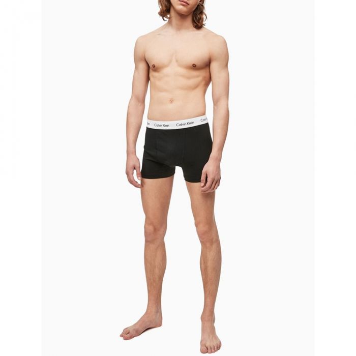 Calvin Klein Modern Cotton 3-Pack Stretch Trunks in Multi