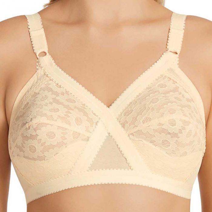 Playtex Cross Your Heart Wirefree Bra P10152 Beige Womens Lingerie