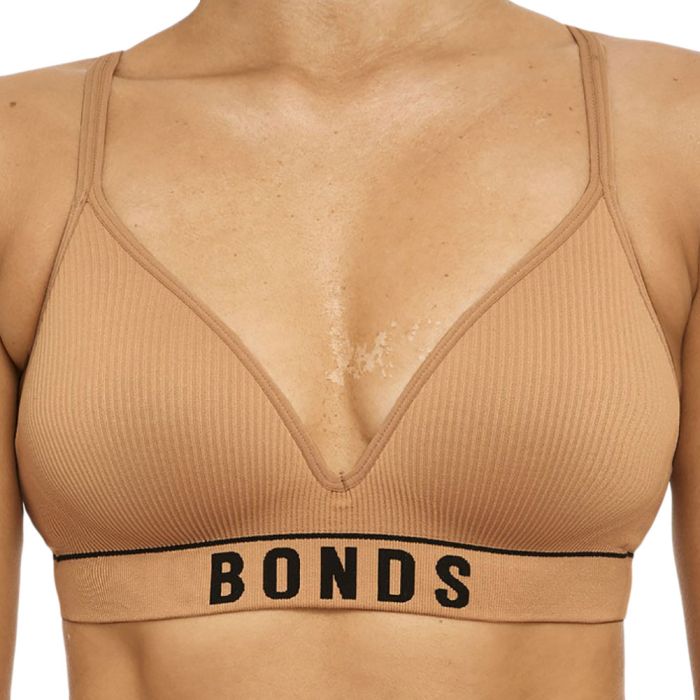 Bonds Retro Rib Wirefree Tee Bra YXF7W Blushed Womens Lingerie