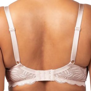 Triumph Essential Lace Balconette Underwire Padded Bra 10213478 Nude Pink