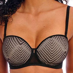 Freya Tailored Underwire Moulded Strapless Bra AA401109 Black