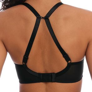 Freya Tailored Underwire Moulded Plunge T-shirt Bra  AA401131 Black