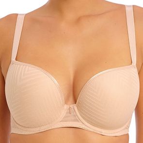 Freya Tailored Underwire Moulded Plunge T-shirt Bra  AA401131 Natural Beige
