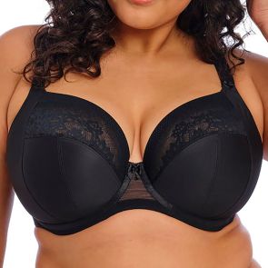 Elomi Nerina Underwire Stretch Plunge Bra EL302734 Black