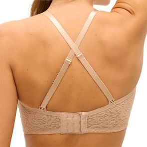 Wacoal Halo Lace Strapless Bra WA854205 Nude