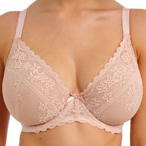 Freya Quinn Cameo Underwire Plunge Bra AA404302 Cameo