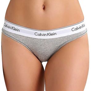 Calvin Klein Modern Cotton Thong BF3786 Grey Heather