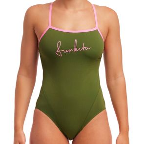 Funkita Ladies Single Strap One Piece FKS030L Glamo Camo