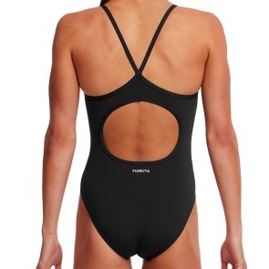 Funkita Girls Diamond Back One Piece FKS033G Still Black