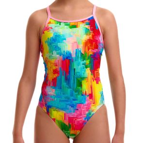 Funkita Girl's Diamond Back One Piece FKS033G Falling Colours