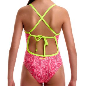 Funkita Girls Tie Me Tight One Piece FKS036G Sweet Stack