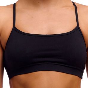 Funkita Ladies Swim Crop Top FKS040L Still Black