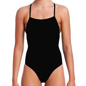 Funkita Strapped In Swim One Piece FS38L Still Black
